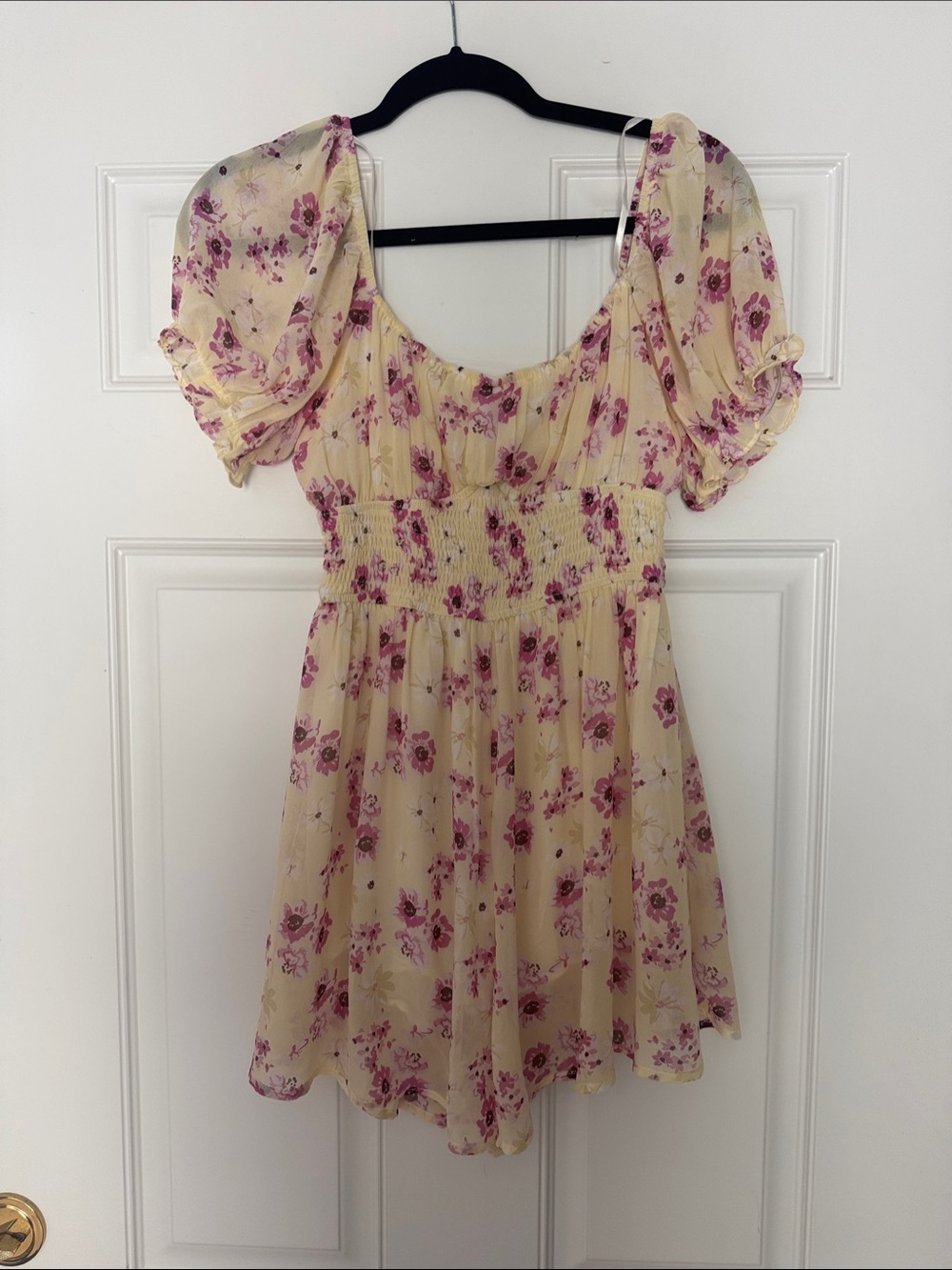 Princess Polly Cream Floral Romper